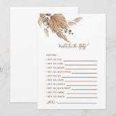 Baby shower wenst Baby Pampas III Kaart (Voorkant / Achterkant)