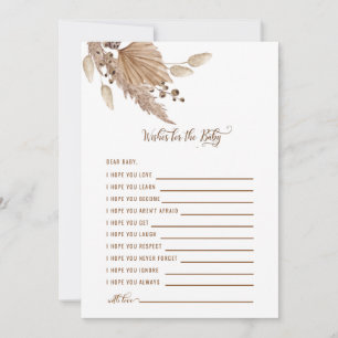 Baby shower wenst Baby Pampas III Kaart