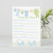 Baby shower wenst voor Baby spel Kaart (Staand voorkant)