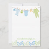 Baby shower wenst voor Baby spel Kaart (Achterkant)