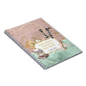 Baby shower wervelkolom foto Wonderland Notitieboek (Rechterzijde)