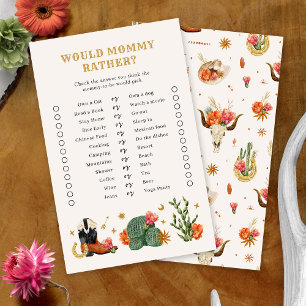 Baby Shower Westers Spel