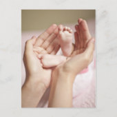 Baby shower Wieg Nursery Verwacht moedermoeder Uitnodiging Briefkaart (Voorkant)