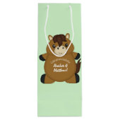 Baby shower wijn cadeautas (Achterkant)