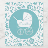  Baby shower Wijn Etiket (Enkel label)