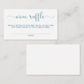 Baby shower Wijn Raffle Invoegen Informatiekaartje (Voorkant / Achterkant)