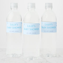 Baby shower Wijn Waterfles Etiket