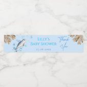 Baby shower Wijn Waterfles Etiket (Enkel label)
