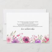 Baby Shower Wijziging van de Plannen Waterverf Blo Save The Date (Achterkant)