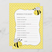 Baby shower wil Baby Advieskaart (Voorkant / Achterkant)