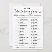 Baby shower wild Dierdracht Kaart (Voorkant)