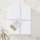 Baby shower wilde bloem cadeaulabel (Met Touw)