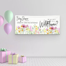 Baby shower Wilde bloem Spandoek