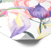 Baby shower wilde bloemen welkom poster (Hoek)