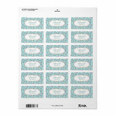 Baby shower Wilde Waterverf van exotische vogels Etiket (Full Sheet)