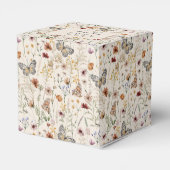 Baby shower Wildflower Bedankdoosjes (Achterkant)