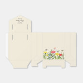 Baby shower Wildflower Bedankdoosjes (Uitgevouwen)