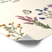  Baby shower Wildflower Pacifier Hunt Poster (Hoek)