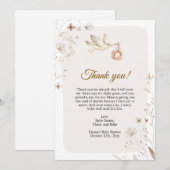 Baby shower winkel - Bedankt voor je creditcard (Voorkant / Achterkant)