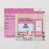 baby shower WINKEL-UITNODIGING Kaart (Voorkant / Achterkant)