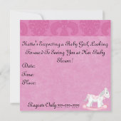 baby shower WINKEL-UITNODIGING Kaart (Achterkant)