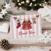 Baby Shower Winter Bedankkaart