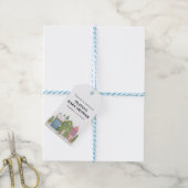 Baby shower Winter sneeuwdorp Cadeaulabel (Met Touw)