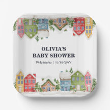 Baby shower Winter sneeuwdorp