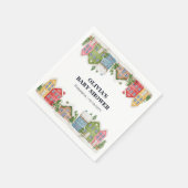 Baby shower Winter sneeuwdorp Servet (Hoek)