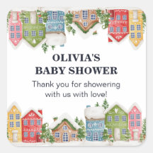 Baby shower Winter sneeuwdorp