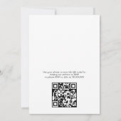 Baby shower- Winter Waterverf Botanisch Kaart (Achterkant)