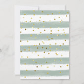Baby shower winterbos kaart (Achterkant)