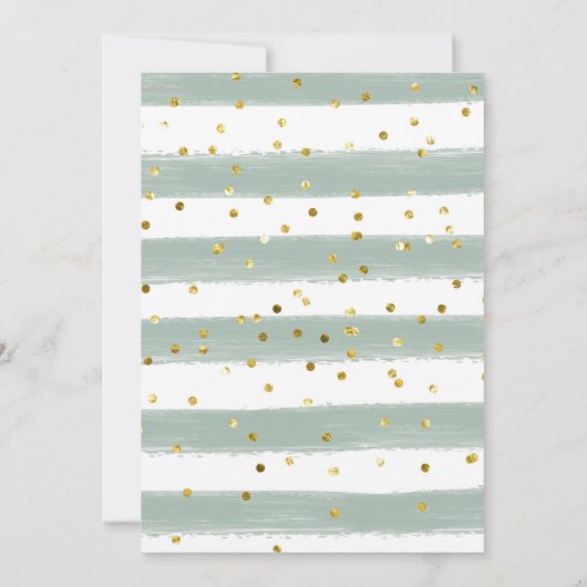 Baby shower winterbos kaart (Achterkant)