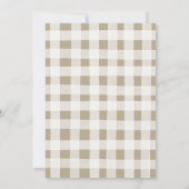 Baby shower Winterbos Rustic Woodland Kaart (Achterkant)