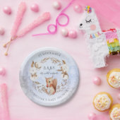 Baby shower wintergeslachtsneutraal stolsel papieren bordje (Feest)