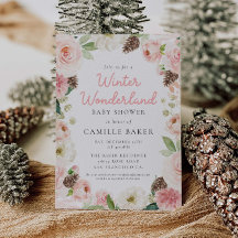 Baby shower Winterroze meisje