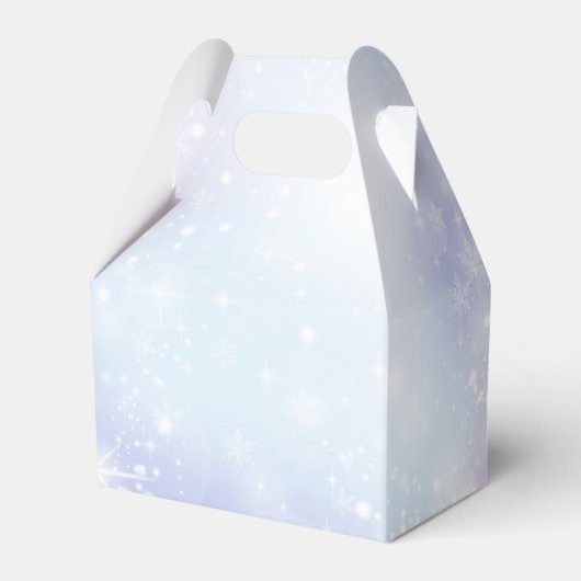 Baby shower wintersneeuwpastelkleuren bedankdoosjes (Achterkant)