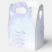 Baby shower wintersneeuwpastelkleuren bedankdoosjes (Geopend)