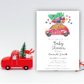 Baby shower wintervakantie kaart