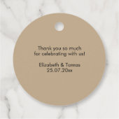 Baby Shower with Boho Rainbow Theme Bedankjes Labels (Achterkant)