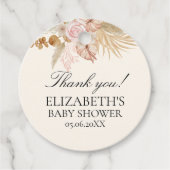 Baby Shower with Boho Rainbow Theme Bedankjes Labels (Voorkant)