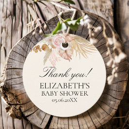 Baby Shower with Boho Rainbow Theme Bedankjes Labels