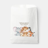 Baby Shower with Jungle Animals Theme Bedankzakje (Voorkant)