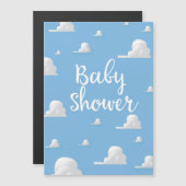 Baby Shower Witte Wolken (Voorkant / Achterkant)