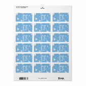 Baby Shower Witte Wolken Etiket (Full Sheet)