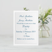 Baby Shower Witte Wolken Kaart (Staand voorkant)