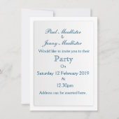 Baby Shower Witte Wolken Kaart (Voorkant)