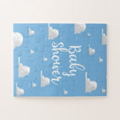 Baby Shower Witte Wolken Legpuzzel (Horizontaal)
