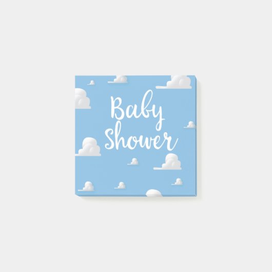 Baby Shower Witte Wolken Post-it® Notes (Voorkant)