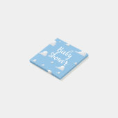 Baby Shower Witte Wolken Post-it® Notes (Schuin)